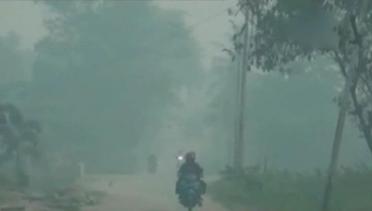 Kabut Asap Pekat Masih Menggelayuti Langit Wilayah Palembang dan Jambi