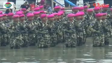 HUT Korps Marinir Digelar di Bawah Jembatan Suramadu – Fokus Pagi