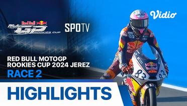 Redbull MotoGP Rookies Cup 2024 Jerez - Race 2 - Highlights  | Redbull MotoGP Rookies Cup 2024