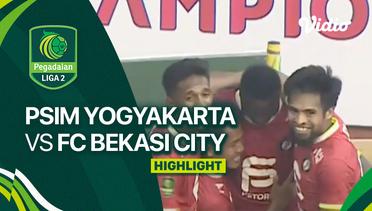 Highlights - PSIM Yogyakarta vs FC Bekasi City | Liga 2 2023/24