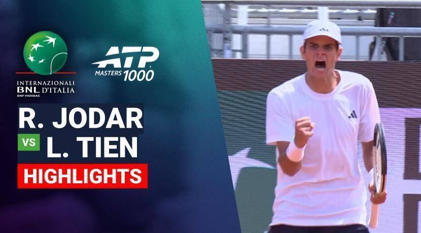 Rafael Jodar vs Learner Tien - Round of 16 (BNP Paribas Arena) | ATP 1000: Internazionali BNL d'Italia 2026