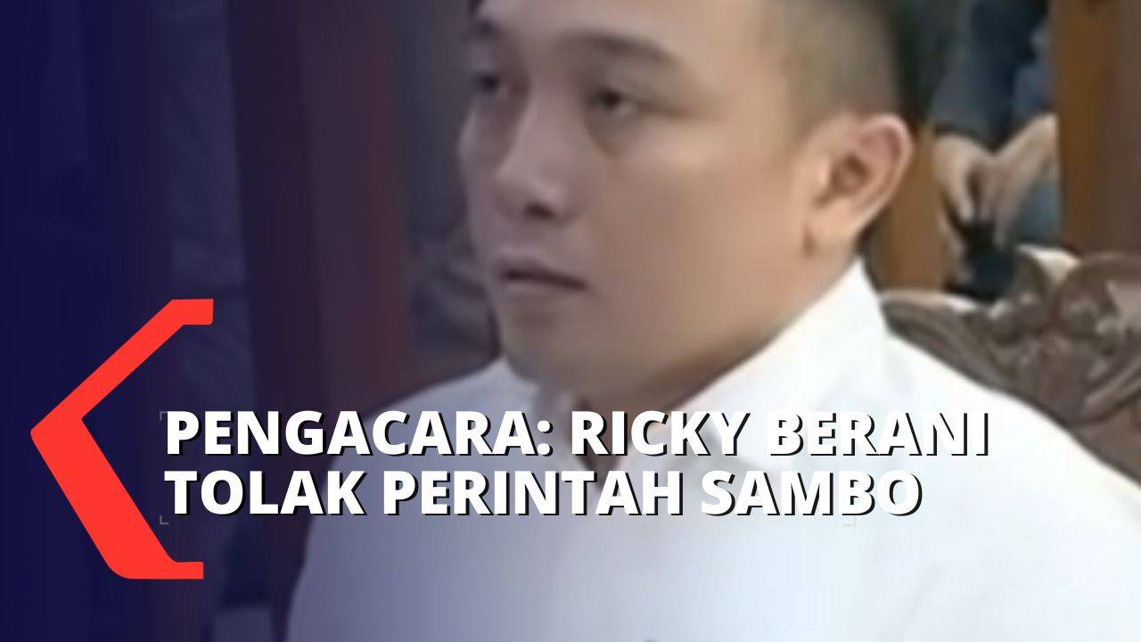 Eksepsi Ricky Rizal, Pengacara: Ricky Berani Tolak Perintah Ferdy Sambo ...