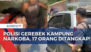 Polisi Gerebek Kampung Narkoba dan Judi di Deli Serdang, 17 Orang Ditangkap!