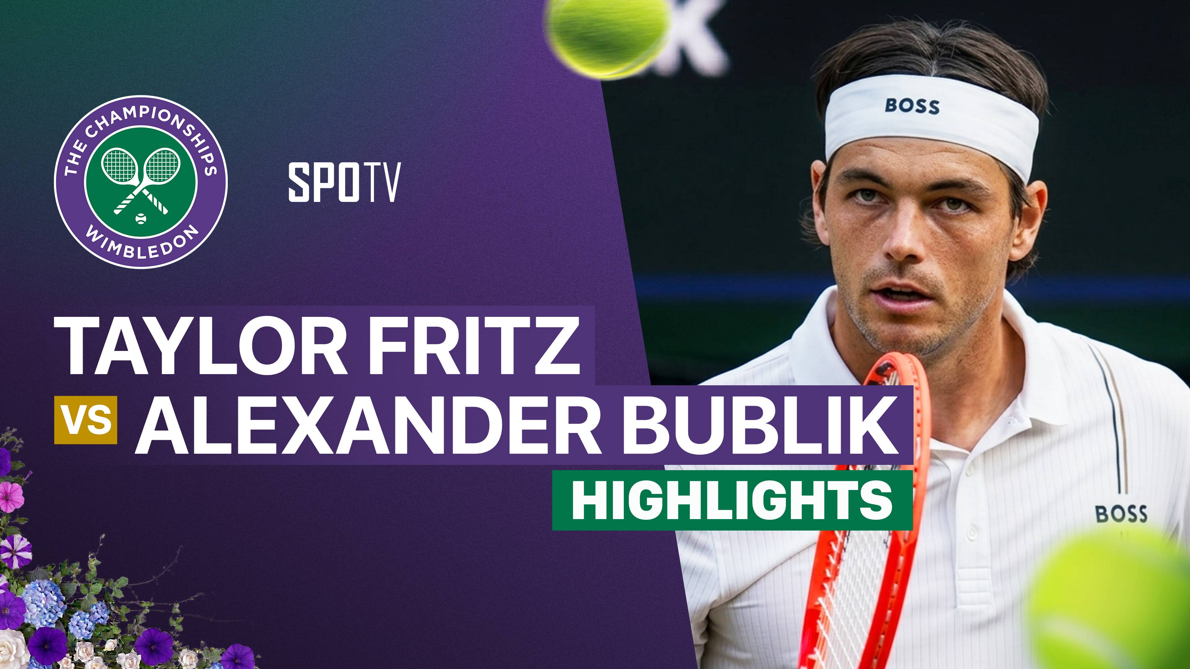 Taylor Fritz vs Alexander Bublik - Gentlemen's Singles Fourth Round | Wimbledon 2026