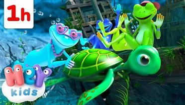 Mm Mm pergilah katak hijau Kartun katak | Lagu Katak Seru untuk Anak | Lagu Anak-anak HeyKids
