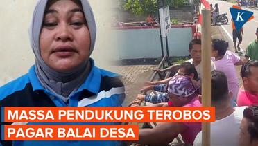 Detik-detik Pendukung Kades di Sulut Terobos Balai Desa
