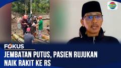 Jembatan Diterjang Banjir, Pasien Sakit di Polewali Mandar Terpaksa Menyebrang dengan Rakit | Fokus