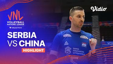Match Highlights | Serbia vs China | Men’s Volleyball Nations League 2023