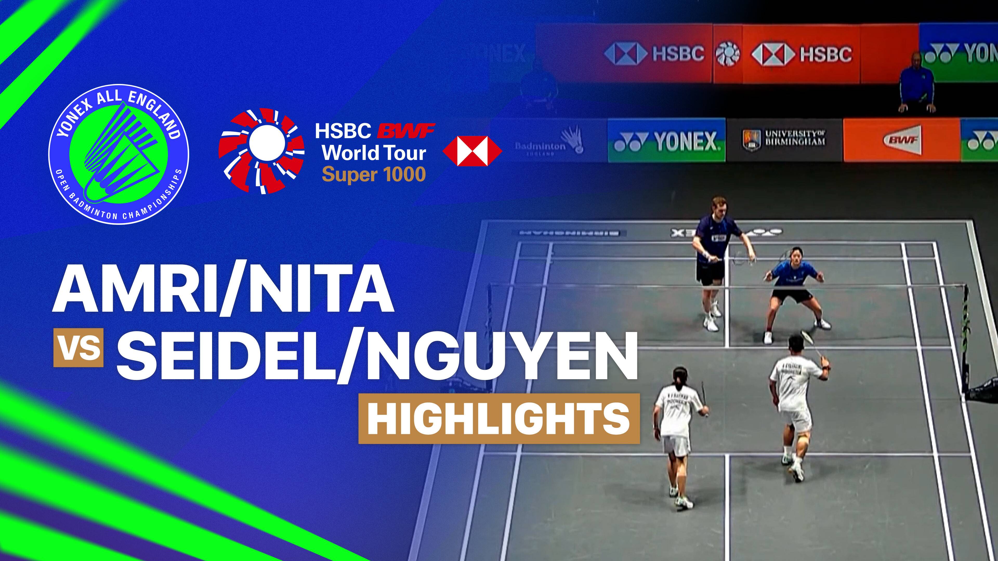 Amri Syahnawi/Nita Violina Marwah (INA) vs Marvin Seidel/Thuc Phuong Nguyen (GER) - Mixed Doubles Round of 32 | YONEX All England Open Badminton Championships 2026
