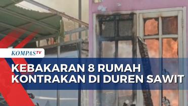 Warga Bakar Sampah Sembarangan, 8 Rumah Kontrakan di Duren Sawit Terbakar