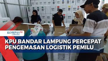 KPU Bandar Lampung Percepat Pengemasan Logistik Jelang Pemilu