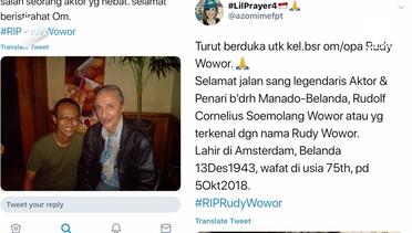 Rudy Wowor Meninggal, Warganet Berduka