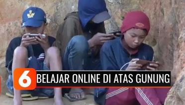 Pelajar di Gowa Rela Tembus Hutan dan Naik Gunung Demi Dapat Sinyal Internet untuk Belajar Online
