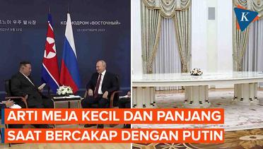 Putin dan Kim Berbincang di Meja Kecil, Jadi Isyarat Persahabatan Rusia-Korut ?