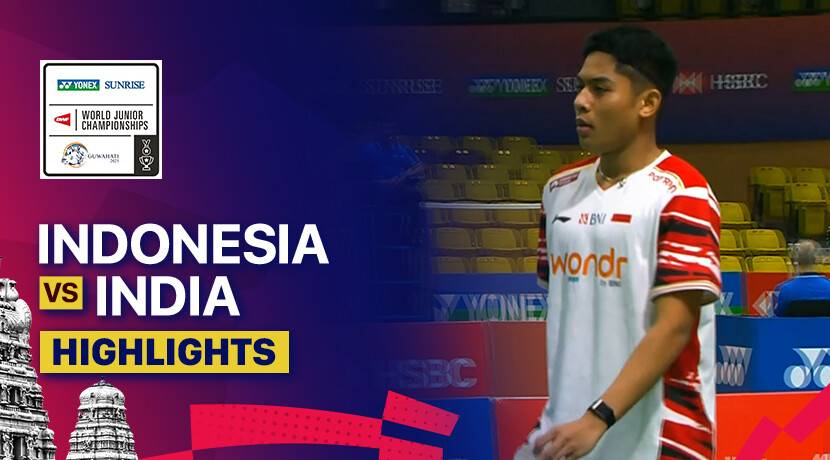 Indonesia vs India - Semifinal | YONEX SUNRISE BWF World Junior Mixed Team Championships 2025