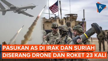 AS Klaim Pasukannya Diserang Drone dan Roket 23 Kali di Irak dan Suriah Selama Sebulan