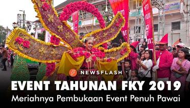 Event Tahunan FKY 2019, Meriahnya pembukaan dengan pawai budaya