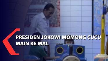 Presiden Jokowi Momong Cucu Main ke Mal