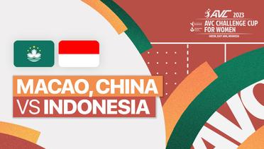 Full Match | Macao, China vs Indonesia | AVC Challenge Cup for Women 2023