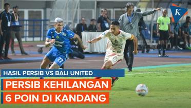 Hasil Persib Vs Bali United 0-0, Debut Kurang Manis Bojan Hodak dan Levy Madinda