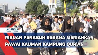 Ribuan Penabuh Rebana Meriahkan Pawai Kauman Kampung Qur