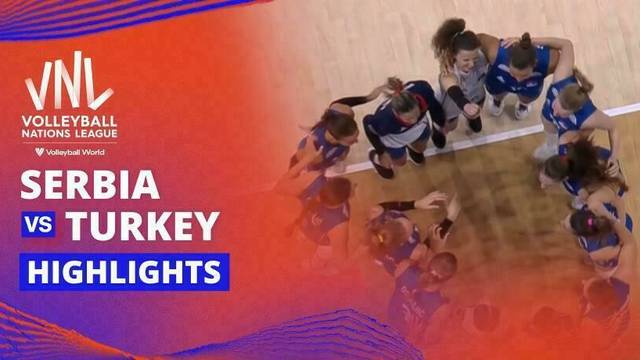 Women: Serbia vs Turkey - Highlights | Volleyball Nations League 2025