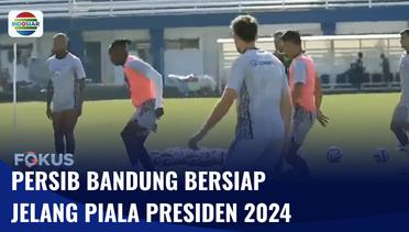 Jelang Laga Pramusim Piala Presiden 2024, Persib Bandung Perketat Latihan | Fokus
