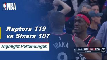 NBA I Cuplikan Pertandingan Raptors 119 vs Sixers 107
