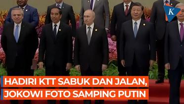 Foto Bersama di China, Jokowi Baris Terdepan di Samping Putin