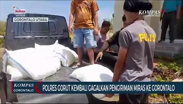 Polres Gorut Kembali Gagalkan Pengiriman Miras dari Sulut Ke Gorontalo