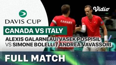 Full Match | Canada (Alexis Galarneau/Vasek Pospisil) vs Italy (Simone Bolelli/Andrea Vavassori) | Davis Cup 2023