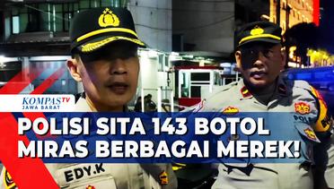 Polisi Sikat Warung Penjual Miras di Kota Bandung