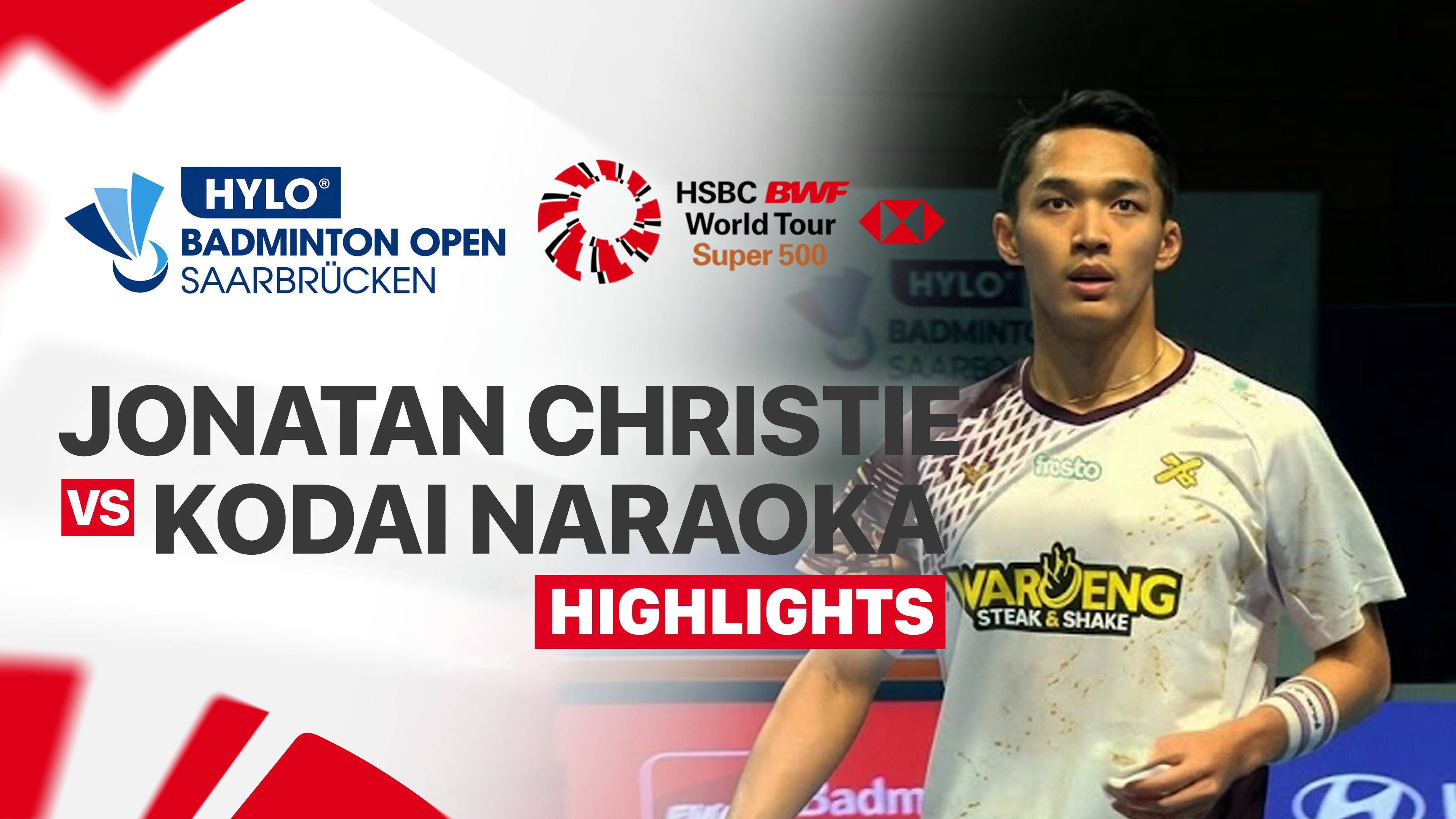 Jonatan Christie (INA) vs Kodai Naraoka (JPN) - Men's Singles Quarter Finals | HYLO Open 2026