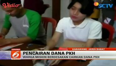 Warga di Karawang, Jawa Barat, Berdesakan untuk Mencairkan Dana PKH - Liputan6 Petang
