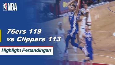 NBA | Cuplikan Hasil Pertandingan - 76ers 119 vs Clippers 113