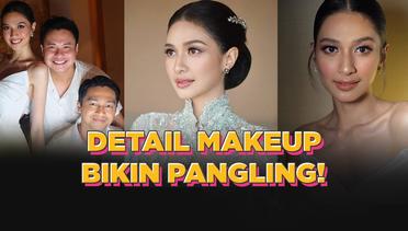 Bikin Pangling! Detail Makeup Mikha Tambayong Saat Prosesi Nikah dan Resepsi