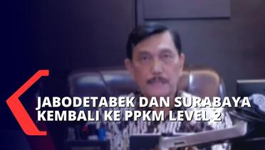 Hasil Rapat PPKM : Jabodetabek dan Surabaya Raya PPKM Level 2 Hingga Karantina Bagi PPLN Jadi 1 Hari