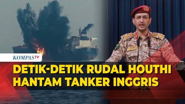 Detik-Detik Rudal Houthi Hantam Kapal Tanker Inggris di Laut Merah