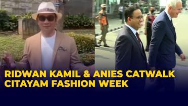Ridwan Kamil dan Anies Catwalk di Spot Citayam Fashion Week