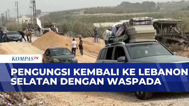 Masih Waspada, Pengungsi Mulai Pulang ke Lebanon Selatan di Tengah Gencatan Senjata