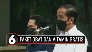 Presiden Jokowi Berikan 300 Ribu Paket Vitamin dan Obat Gratis untuk Pasien Isoman | Liputan 6