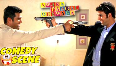 Akshay Kumar Turns Out To Suniel Shetty's Friend | Comedy Scene | Awara Paagal Deewana | Hindi Film