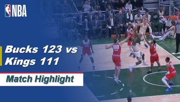 Match Highlight | Milwaukee Bucks 123 vs 111 Sacramento Kings | NBA Regular Season 2019/20