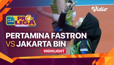 Highlights | Final Four Putri: Jakarta Pertamina Fastron vs Jakarta BIN | PLN Mobile Proliga 2023