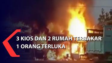 3 Kios dan 2 Rumah Terbakar di Purbalingga, Satu Orang Terluka