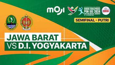 Semifinal Putri: Jawa Barat vs D.I Yogyakarta - Full Match | Babak Kualifikasi PON XXI Bola Voli
