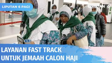 Jemaah Calon Haji Asal Indonesia Nikmati Layanan Fast Track di Bandara Amma, Madinah | Liputan 6