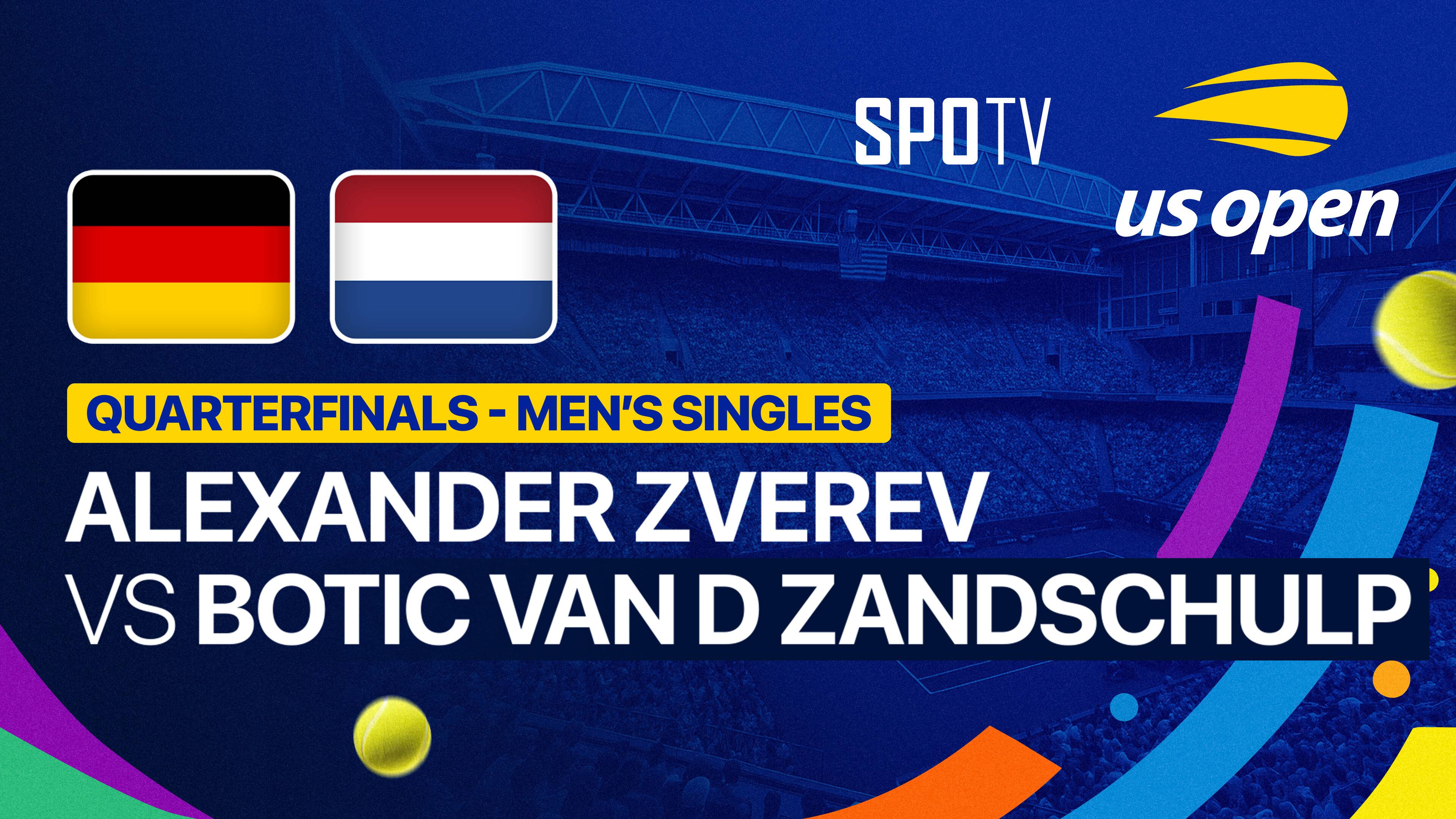 Alexander Zverev vs Botic van de Zandschulp - Men's Singles Quarterfinals | US Open Tennis Championships 2026