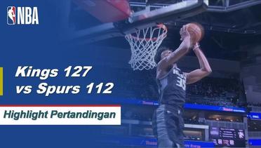 NBA I Cuplikan Pertandingan : Kings 127 vs Spurs 112