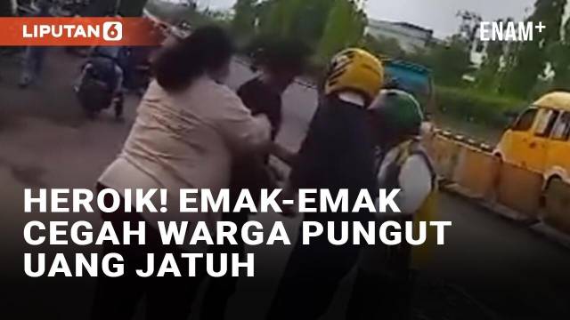 Viral Emak-Emak Cegah Warga Pungut Uang Berhamburan di Ampera Palembang, Banjir Pujian